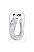 KING COCK Doppia Sfida Dildo Doppio 44 cm Trasparente