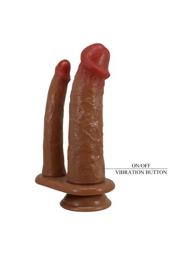 PRETTY LOVE HULBERT Dildo Doppio Realistico con Vibrazione Colore Carne