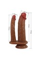 PRETTY LOVE HULBERT Dildo Doppio Realistico con Vibrazione Colore Carne
