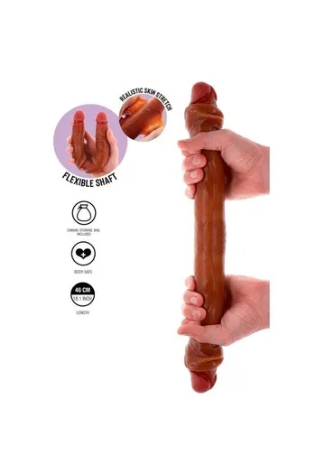 ToyJoy Get Real Skin Double Dildo - Unmatched Realism | 46cm
