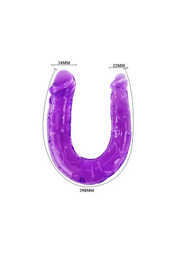 Flexible Gel Double Penetration Toy for Intense Pleasure