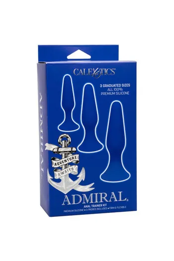 Kit di Allenamento Anale Admiral - 3 Sonde in Silicone Premium per Piacere Graduale