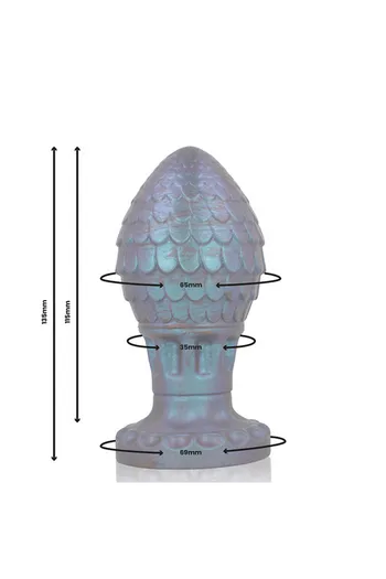 Plug anale Vrakos: design mitologico e piacere sicuro