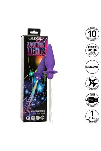 Southern Lights Vibrating Light Up Anal Probe: Sonda Anale Vibrante con Luci
