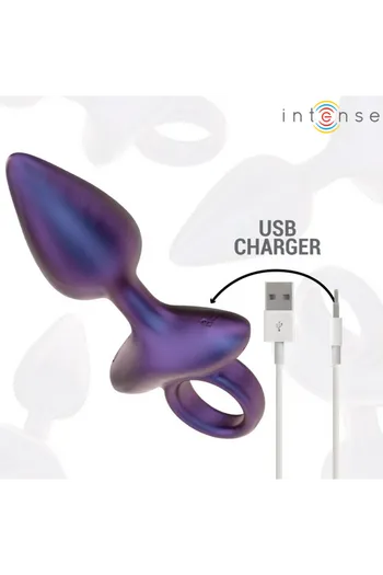 Plug Anale Vibrante MICHAEL di INTENSE - 10 Modalità, Controllo Remoto, Ricaricabile