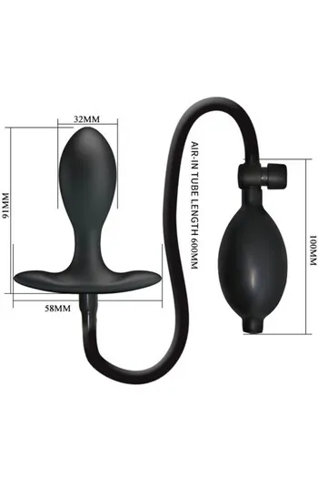 PRETTY LOVE BI-040096Q - Plug Anale Inflabile per Soddisfazione Intensa
