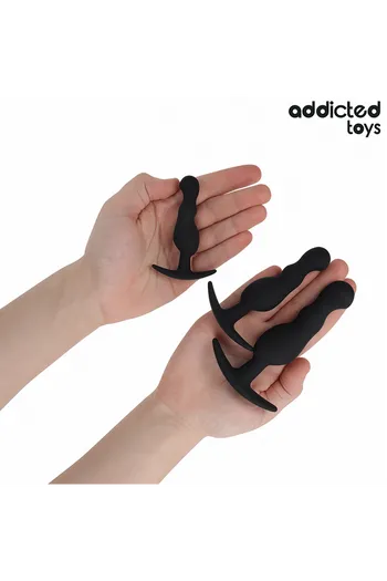 Addicted Toys Anal Plug Set - 3 Sizes for Gradual & Safe Exploration