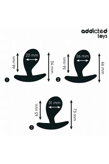 Set of 3 Anal Plugs in Medical Silicone - Gradual Adaptation for All Levels