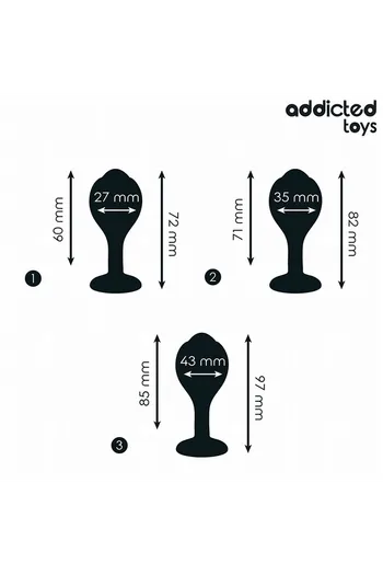 Set di Plug Anali Sferici Addicted Toys - Stimolazione Progressiva e Sicura
