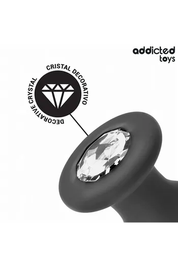 Large Size Anal Plug with Jewel by Addicted Toys | Intense and Safe Experience