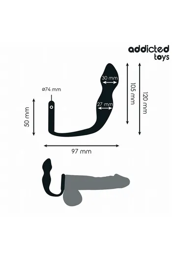 Anal Plug with Ring Model 2 Addicted Toys - Intense and Controlled Stimulation