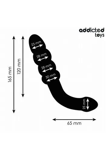 Massaggiatore Doppio 16,5 cm Addicted Toys - Stimolazione Anale Progressiva