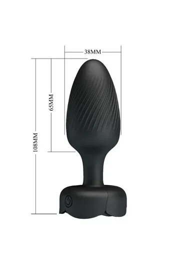 Anal vibrator with LED lights and 10 vibration functions