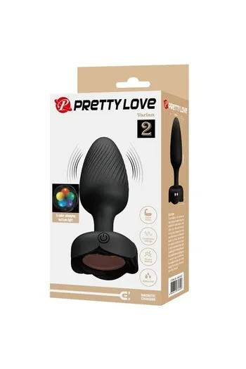 Anal vibrator with LED lights and 10 vibration functions