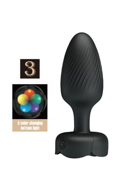 Pretty Love BI-040183 Anal Vibrator with LED Lights - Elegant Design & Powerful Vibrations