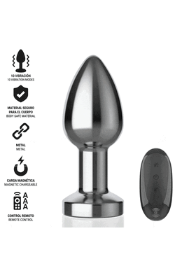 Plug Anale Vibrante INTENSE Talla M - Vibrazione Intensa e Controllo Remoto