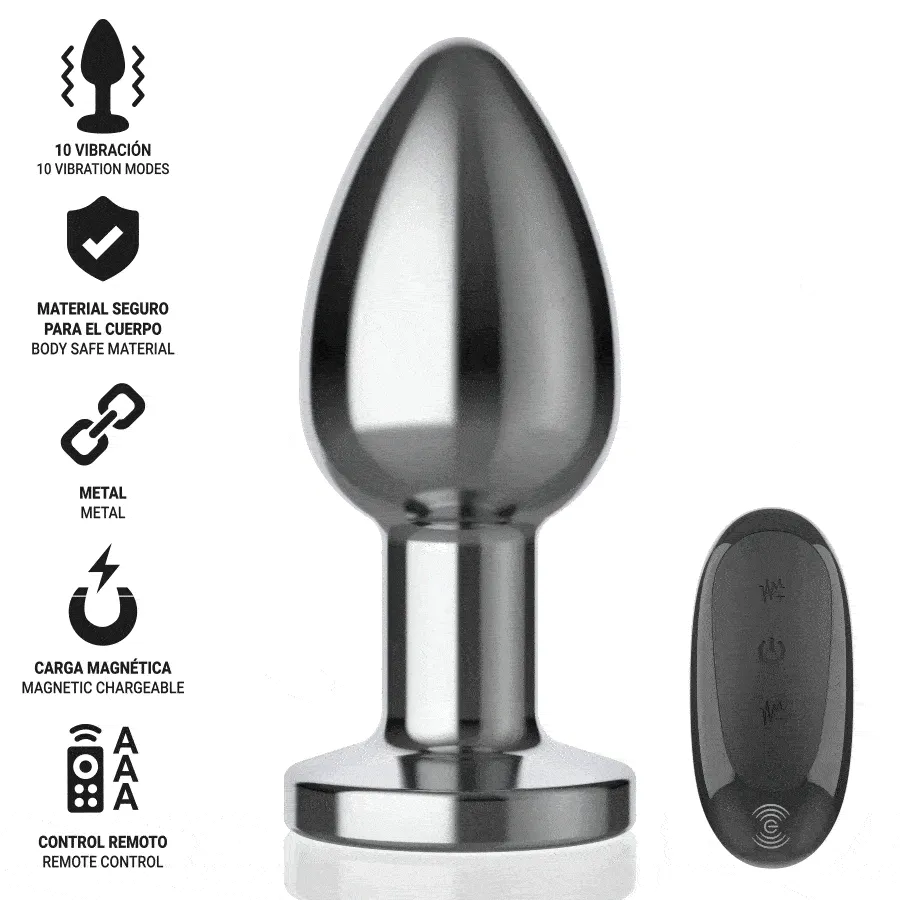 INTENSE Large Size Vibrating Anal Plug - Intense and Customizable Experience