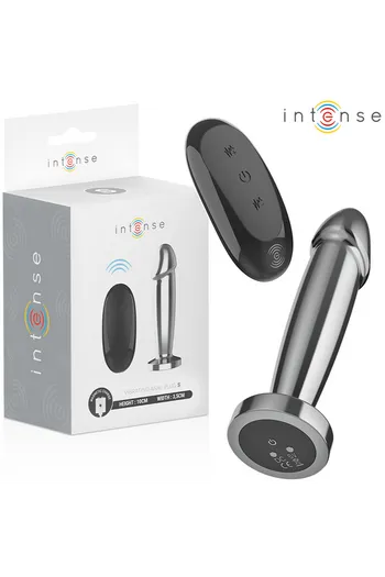 INTENSE Vibrating Anal Plug - Aluminum Dildo with 10 Vibration Modes