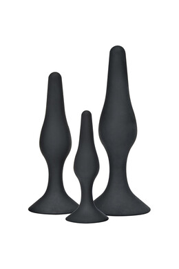 Curvy Companions Kit 3Pcs: Ergonomic Anal Plug Set for Intense Pleasure