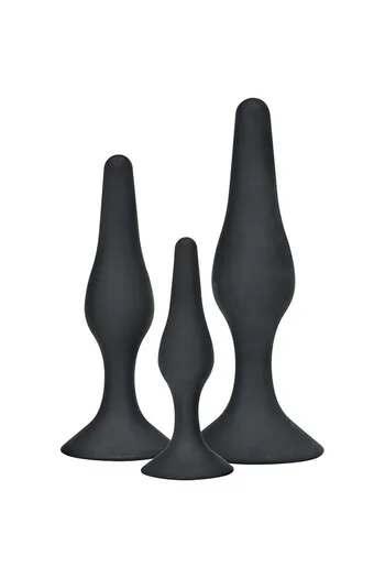 Curvy Companions Kit 3Pcs: Ergonomic Anal Plug Set for Intense Pleasure