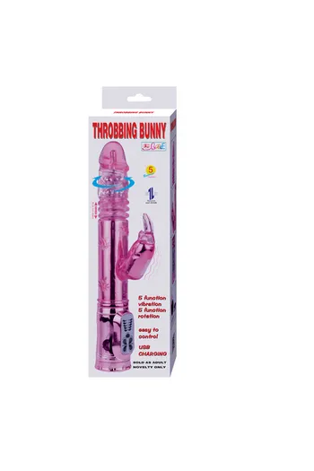 Butterfly Throbbing Bunny - Rotating Rabbit Vibrator with Clitoral Stimulation