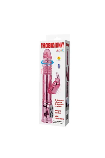 Butterfly Throbbing Bunny - Rotating Rabbit Vibrator with Clitoral Stimulation