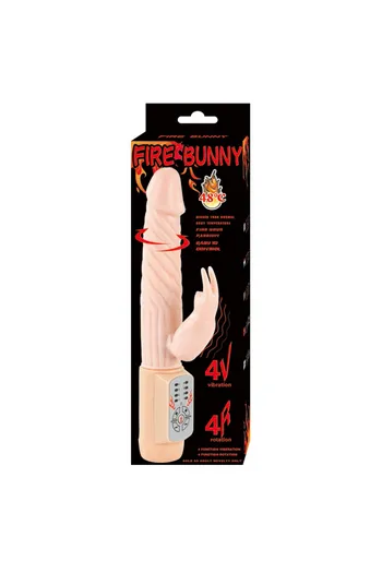 Fire Bunny: Vibro-Rotante con Stimolazione Clitoridea e Riscaldamento | Giocattolo Sessuale Avanzato