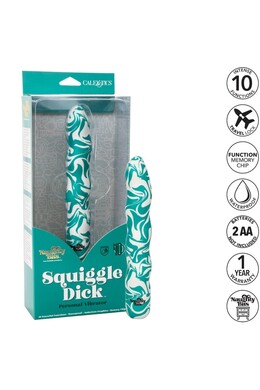 Vibrador Personale Naughty Bits Squiggle Dick - Design Curvilineo Avanguardista