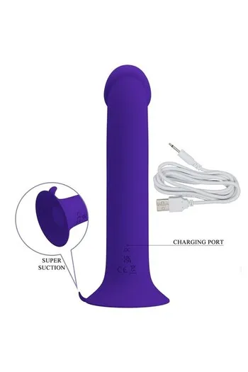 Dildo Ricaricabile con Vibrazione e Ventosa - Massimo Piacere