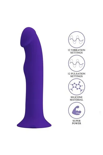 Dildo Ricaricabile con Vibrazione e Ventosa - Massimo Piacere