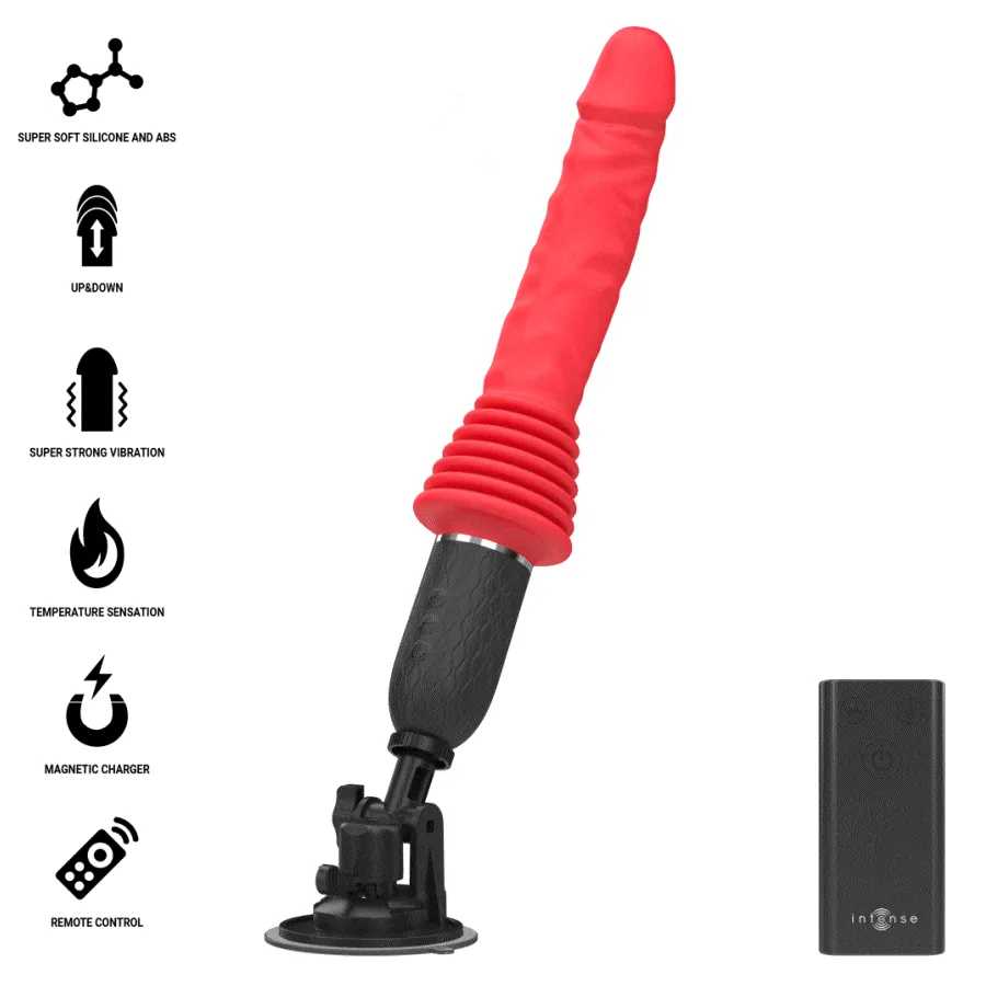Cynthia Thrusting Vibrator with Remote Control - Realistic Experience by Intense