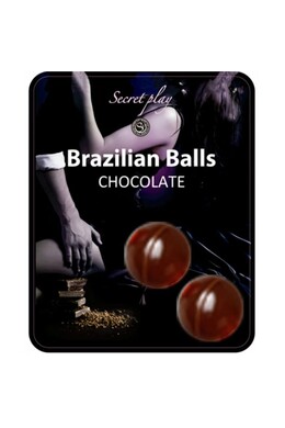Brazilian Ball Single-Dose Lubricant - Chocolate Flavor for Sensual Massages