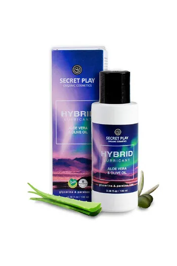 HYBRID Natural Lubricant | Aloe Vera and Olive Extract | Vegan and Safe