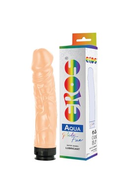 Realistic rigid dildo with built-in lubricant