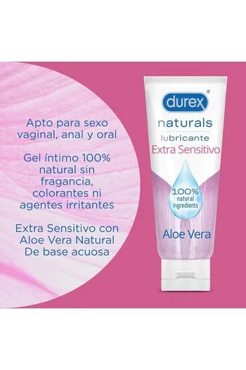 Durex Naturals Extra Sensitivo - Lubrificante Naturale per Sesso Più Liscio e Intenso