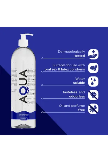 AQUA® Water-Based Intimate Lubricant - Safe, Natural, and Residue-Free