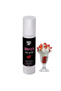 SENSATION Lubrificante Naturale alla Fragola con Panna ed Effetto Calore - Nuova Generazione di Piacere Intimo
