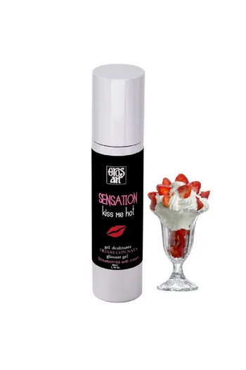 SENSATION Natural Strawberry Cream Flavored Lubricant with Warming Effect - New Generation Intimate Pleasure