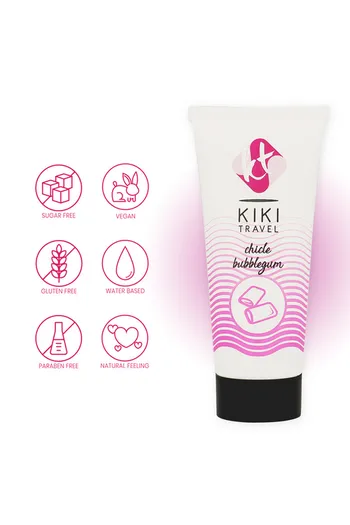 Kiki Travel: Lubrificante Intimo al Gusto Gomma da Masticare | Performance Massima