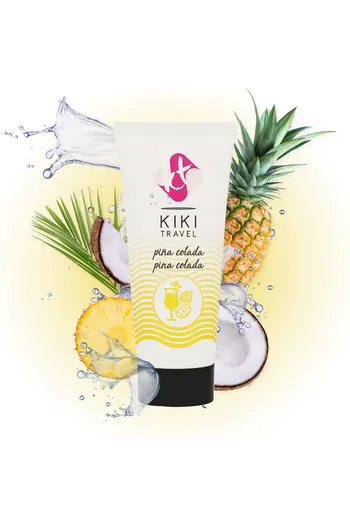 Kiki Travel Lubrificante Intimo - Massima Performance con Sapore Piña Colada | 100% Naturale