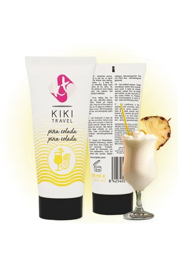Kiki Travel Intimate Lubricant - Maximum Performance with Piña Colada Flavor | 100% Natural