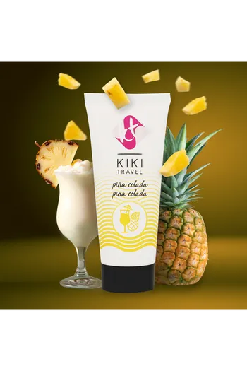 Kiki Travel Lubrificante Intimo - Massima Performance con Sapore Piña Colada | 100% Naturale