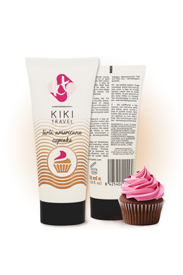 Kiki Travel Lubricant Gel - Maximum Performance with American Cupcake Cake Flavor