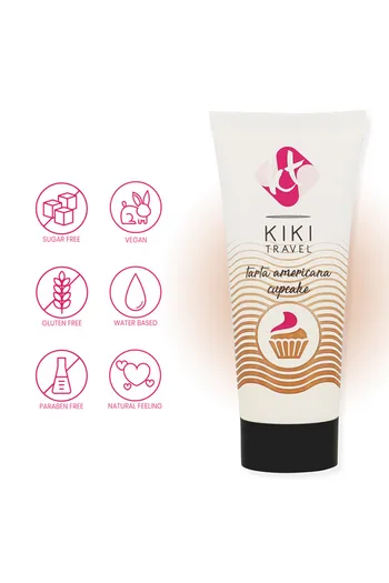 Kiki Travel Gel Lubrificante - Massima Performance con Sapore Torta Americana Cupcake