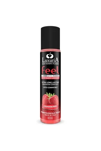 Luxuria Feel Fragrance Fresa - Lubrificante Intimo Naturale per Massimo Piacere