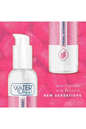 Waterfeel Strawberry Flavored Intimate Lubricant - Natural Feel & Delicious Taste