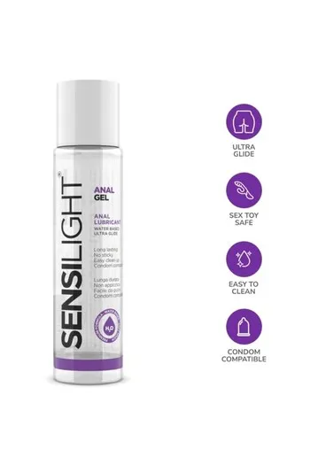 Sensilight Analgel - Lubrificante Anal Naturale per Uomo e Donna | Idratazione Intima