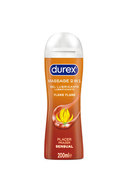 Durex Massage 2 in 1 Sensual - Ylang Ylang - 200 ml | Massage Gel and Lubricant
