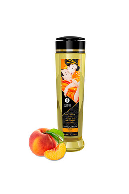 Shunga Sensual Massage Oil: Aphrodisiac Blend with Peach Essence