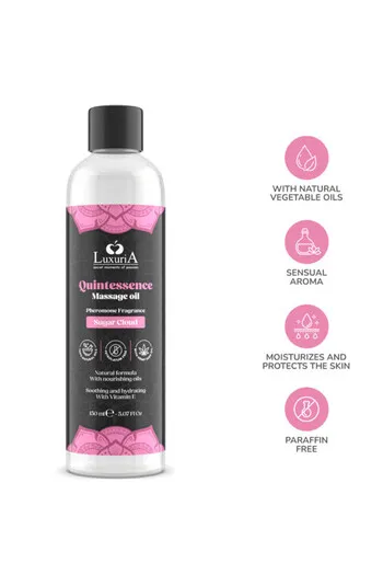 Quintessence Massage Oil - Natural Massage Oil with Icing Sugar Scent